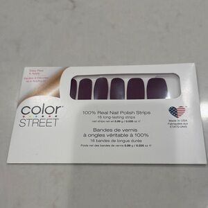 Color Street Deep Plum Nail Polish Strips - Rich Purple